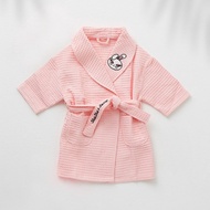 Shushu&Sassy 100% cotton kids bathrobe for spa at home or travel