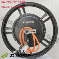 Customized 18 inch 1000watt e-bike motor 48V-96V universal  voltage /high speed brushless DC e-scoot