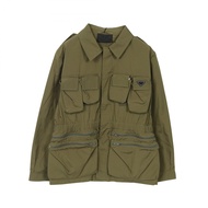 [มือสอง] เสื้อแจ็คเก็ตทรงบลูซอนสามเหลี่ยม Prada PRADA รุ่น Safari Jacket เสื้อแจ็คเก็ตทรงบลูซอนสำหรั
