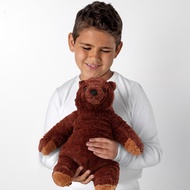 DJUNGELSKOG Pluffy brown bear Soft Toys , 28 cm Patung Besr Lembut