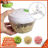 𝗠𝗔𝗡𝗨𝗔𝗟 Food Chopper Multifunctional Stainless Steel Blade Kitchen Vegetable Fruit Garlic Onion Slice