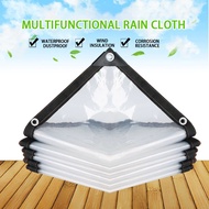 transparent  Waterproof Canvas Tarpaulin Sheet Canopy Camping Kanvas Khemah Pasar Malam Penutup  防雨篷