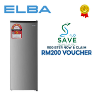 [2 + 5 Years Warranty] ELBA 4 STAR Saving Energy ER-N1854(SV) Single Door Fridge 185L / PETI SEJUK 1