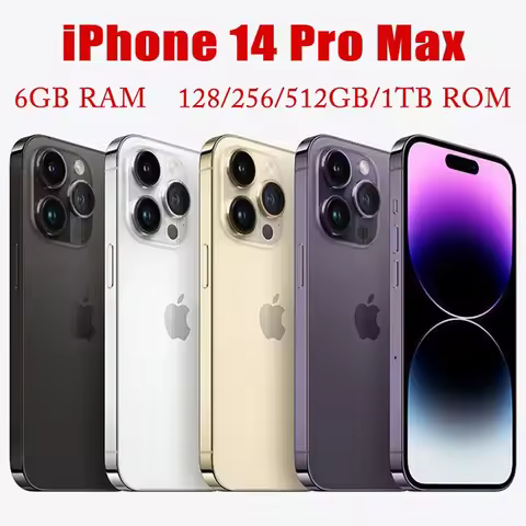 Apple iPhone 14 Pro Max Unlocked Original Dual eSIM 6GB RAM 128/256/512GB/1TB ROM 6.7" Genuine Retin