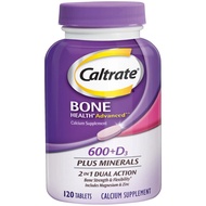 Caltrate แร่ สุขภาพกระดูก นำเข้า สีม่วง Vitamin 600+D3 Plus Mineral 120 Tablets Bone Health