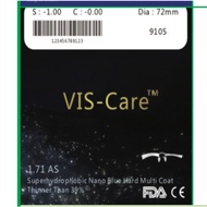 Viscare thin 1.71 lenses for nearsightedness/ farsightedness/ astigmatism anti-blue light nano coati