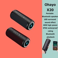 Ohayo X20 Portable Bluetooth Speaker 40W  Blast Outdoor Wireless Speaker IPX6 Waterproof Party Campi