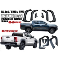 Mitsubishi Triton 2025 front side rear OE fender arch flare cover arches flares bodykit body kit