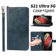 Samsung S21 Ultra 5G S Pen ปากกาสำหรับ SPEN S-PEN เคสสไตลัสแบบพับได้เคสโทรศัพท์มือถือ Samsung Galaxy