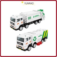 YUNRAO Garbage Truck Toy, Inertia Powered Simulation Recycling Sanitation Vehicle, Interactive Model