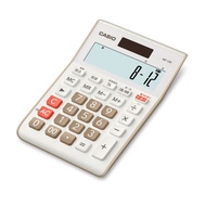 CASIO 100% Japan Official 12-digit days & hours calculator, mini-justified type, beige MP-12R-BE-N E