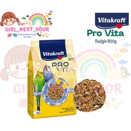 Vitakraft Birds Pro Vita Budgie 800g Parrot Bird Food Diet