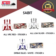 YAMAHA Y125 Z COLOUR PARTS (SABIT /ROBOT) - STICKER : 1,3,8