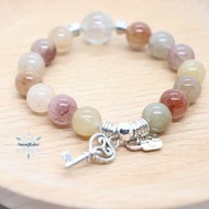 全新/白髮晶 /彩髮晶/水晶手鏈 /水晶手鍊 /水晶鍊 /手鍊 /水晶 /天然水晶