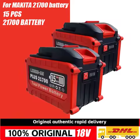18V 21V Lithium Battery 9.0AH Rechargeable for Makita 18V 21700 Battery with Capacity Indicator for 