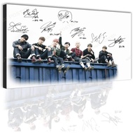 BTS Autographed Poster BTS Canvas Poster Print Weather Art