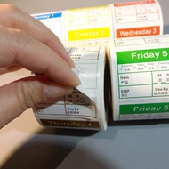 Soma Label Sticker Color Adhesive Sticker Week Label Kitchen Classification Food Date Sticker L50 * 