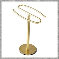 (DGHV) 1 Piece Gold Hand Towel Holder Stand Free-Standing Towel Rack Stainless Steel Towel Bar Rack