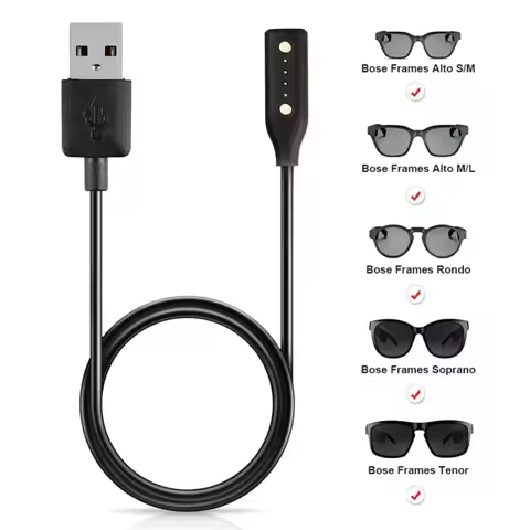 60cm Flexible USB Charging Cable Bluetooth-compatible Glasses Cord For Bose Frames H8WD