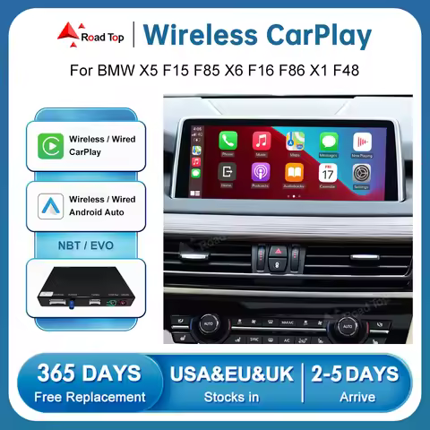 Wireless CarPlay Module For BMW X5 F15 F85 X6 F16 F86 X1 F48 NBT EVO,with Android Auto Mirror Link A