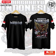 MERAH Laos 17-An August Clothes, Latest August Men's T-shirts, Indonesian Independence Day Clothes, 