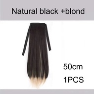 Tóc Giả 50Cm Tóc Đuôi Ngựa Dây Buộc Tóc Thẳng Dài Dây Buộc Quanh Đuôi Ngựa Tóc Đuôi Ngựa Nhiều Màu S