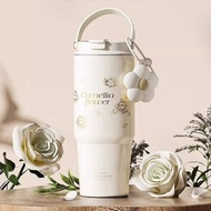 GERM大容量保溫杯吸管女生咖啡杯水杯巨無霸杯子便攜水壺