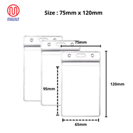PVC Transparent Exhibition ID Card Holder Name Card Holder Name Tag Badge ID IC Card Holder