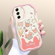 Case4you สำหรับ Samsung Galaxy S20 FE 5G S21 5G S21 FE 5G S21 Plus 5G S21อัลตร้า5G S23 S23 5G + 5G S23 Ultra 5G Sano Kity Cinnamorrio pom Pom Purin ขอบลอนเนื้อครีมเคสซิลิโคนแบบนิ่มเคสโทรศัพท์