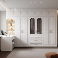 [SG Seller]Wardrobe closet Home Bedroom Desk Integrated European Simple Modern Corner Computer Desk Wardrobe