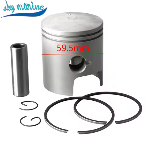 6J8-11631 Piston set (Std) 6J8-11610 Piston Ring for yamaha outboard motor 2-stroke 25HP 30HP 59.5mm