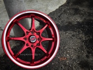 New Car Sport Rim COPY AOW RAYS CE28 Wheels 15x6.5J 8x100/114.3 ET40 CANDY RED / GLOSS BLACK - READY