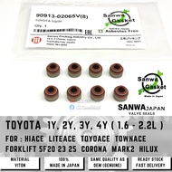 Sanwa Japan Viton Valve Seal - TOYOTA 1Y 2Y 3Y 4Y OHC 8V For HiAce TownAce ToyoAce Hilux YR20 YR21 F