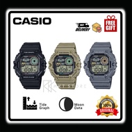 (Ready stock) Original Casio Digital Tide Graph WS1700H / WS-1700H-1A / WS-1700H-5A / WS-1700H-8A Wa
