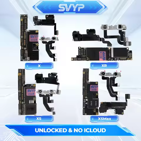 For iPhone X/XR/XS Max Motherboard 64g/128g/256g With/Without Face ID No iCould And Unlocked Fully T