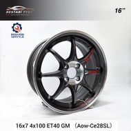 【Installation Available】AOW-CE28SL FLOW FORMING 16 INCH 16X7 4X100 ET40 GM READY STOCK SPORT RIM