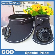Breathable Cooling Fan Hat Fan Sun Visor Hat Fishing Hat Cooling Peaked Hat Usb Charging Hat Fan For