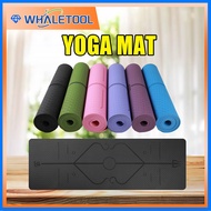 6mm Multi-functional Environmental Protection Yoga Pad TPE Yoga Mat Fitness Pad