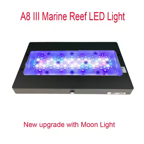 A8 III Moon light Powerful Marine Reef Aquarium Light Programmable Dimmer for 2ft 3ft 4ft 5ft Coral 