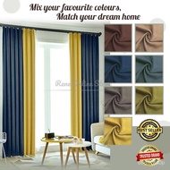 【READY STOCK)】NEW❗LANGSIR BLACKOUT MIX & MATCH ‼️ Langsir 300cm Langsir 270cm BLACKOUT CURTAIN Curta