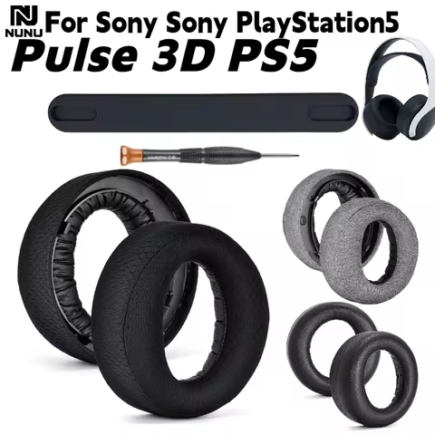 Replacement multiple materials Memory Foam Ear Pad /Silicone headband pad For Sony Playstation 5 Pul