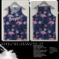 Tanktop/Singlet Pria/Wanita Dewasa|Olahraga/Pantai| Motif - Tropie