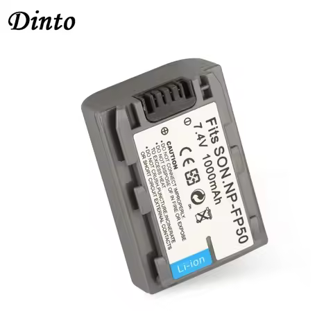 Battery NP Sony Dinto 1000mAh 7.4V NP-FP50 NPFP50 NP FP50 Rechargeable Digital Camera Battery for So