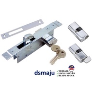 41055 Aluminium Door Hook Lock Aluminium Sliding Door Swing Door Lockset Cylinder Profile Kunci Pint