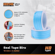 HIOSHI /HST005A/Seal Tape Mini/biru/ Pipe InsulationPTFE/ Water Faucet 12mm/3meter/0.35g/m3 - HD