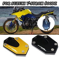 For VStrom 800DE Motorcycle Accessories CNC Foot Side Stand Enlarger Support Plate Kickstand Extensi