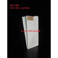 White Paper Bag For Side Folding Food (combo Of 200 Bags)