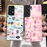 London Pizza 02 Tempered Glass Phone Case For Samsung Galaxy A10 A14 A16 A25 A35 A22 4G A32 A33 A34 