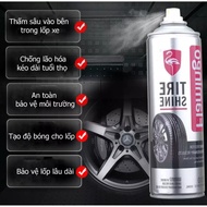 Spray to restore and Shine tires and imported car plastic Flamingo Tire Shine F010