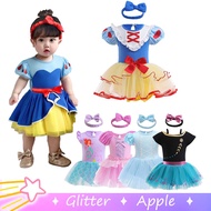 Elsa Anna Frozen Snow White Princess Jumpsuit For Kids Girl Halloween Costume Cosplay Tutu Dress Baby Romper Kids Terno